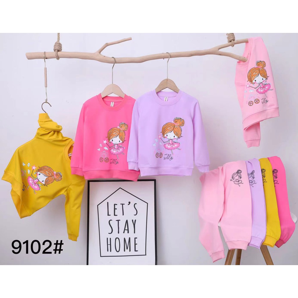 Stelan Anak Perempuan Import Usia  1 - 2 Tahun Batita | Sweater Setelan Anak Cewek | Baju Switer Stelan Anak Perempuan Import 1 - 2 Tahun