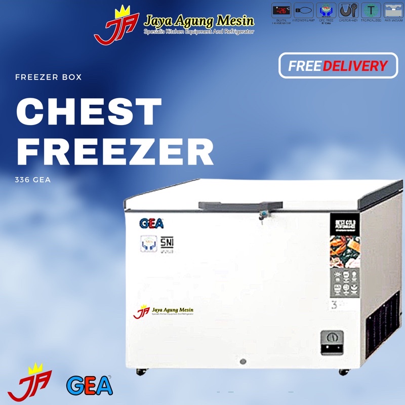 Chest Freezer Gea AB-336-R/Freezer box 330liter gea Ab 336