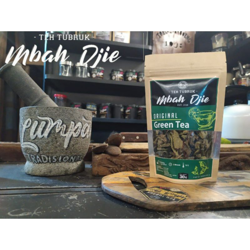

Teh Hijau / Greentea / Teh Tubruk / Teh Mbah Djie teh asli Tulungagung / Daun Teh