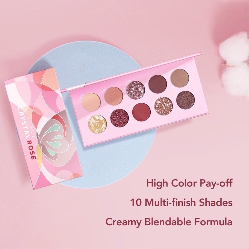 YOU CRYSTAL ROSE EYESHADOW PALLETE