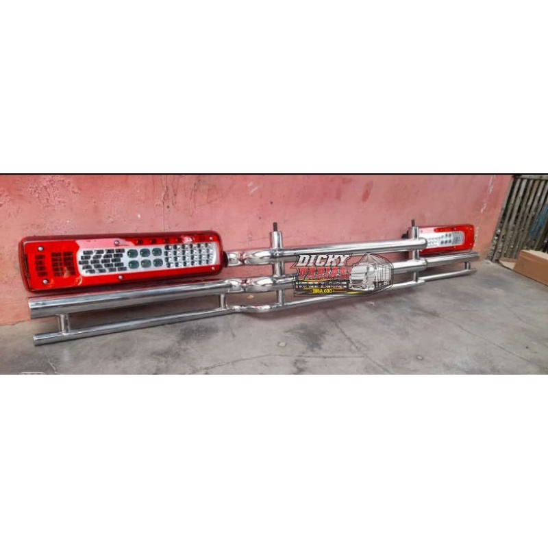 dudukan lampu truk bandobel stenlis sesuai gambar