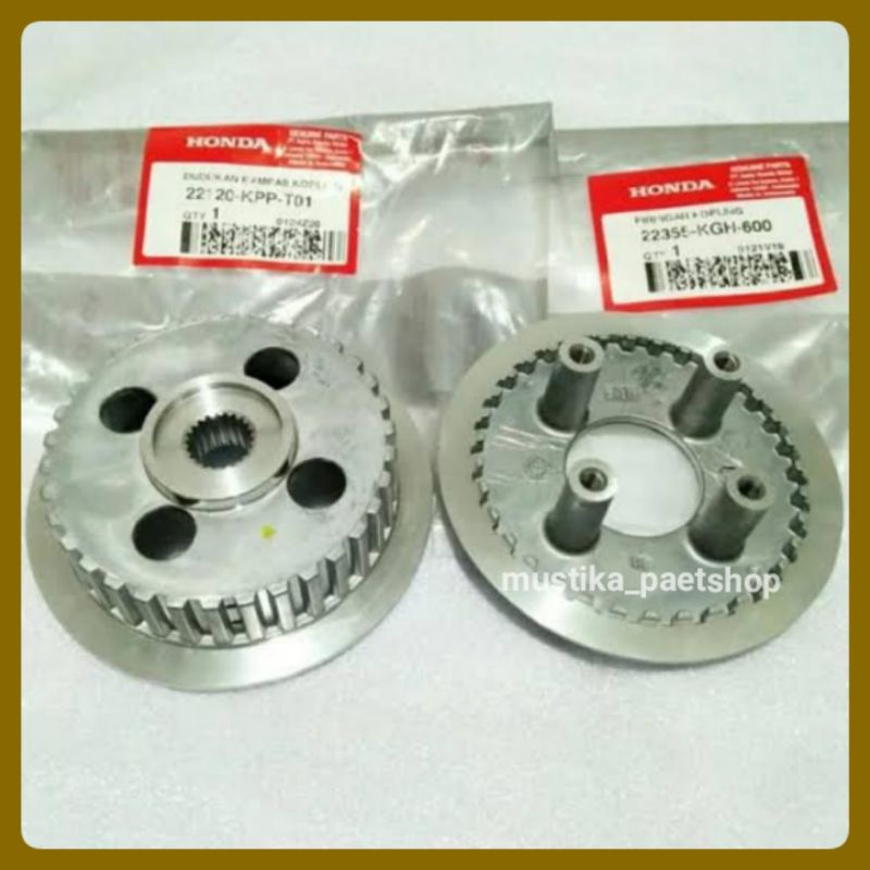 Rumah kopling kaki empat 4 center clutch Assy CB150R OLD - CBR150 FI CBU K45A 22355 KGH 600 + 22120 