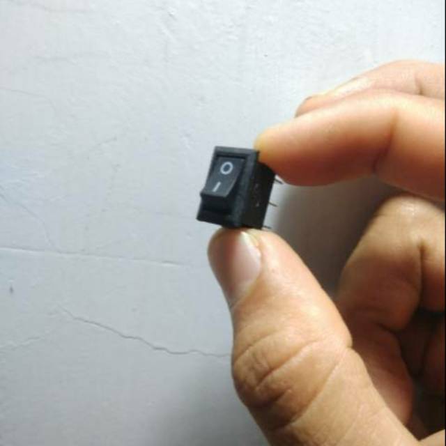 Saklar kecil, saklar Hitam mini 15x10mm