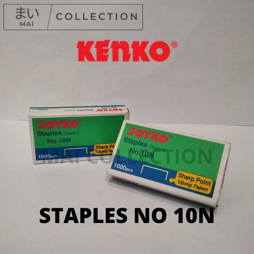 

KENKO Isi Staples Kecil No 10 - Refill Steples Stapler 1 box isi 1000 - Joyko No.10N