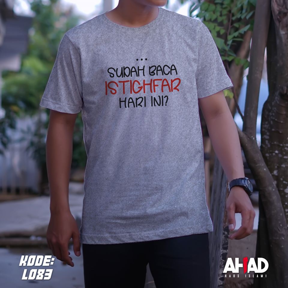 Kaos Islami Ahad - Sudah Baca Istighfar Hari Ini - L084