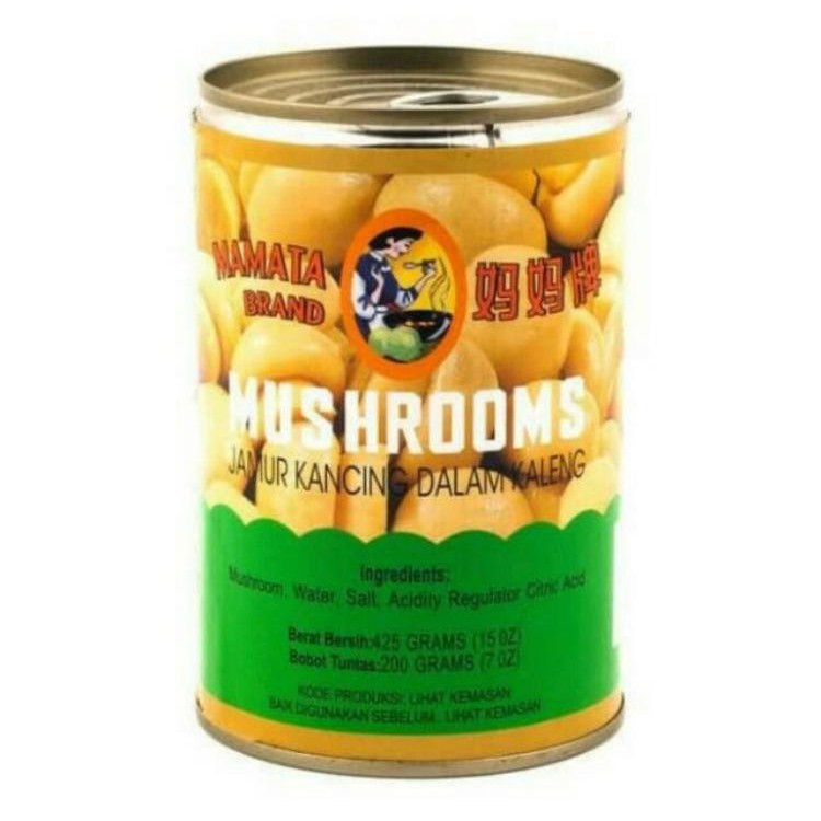 

MAMATA BRAND Mushroom 425gr - Jamur Kancing Kaleng - Jamur Kaleng - Mushroom MAMATA BRAND/import