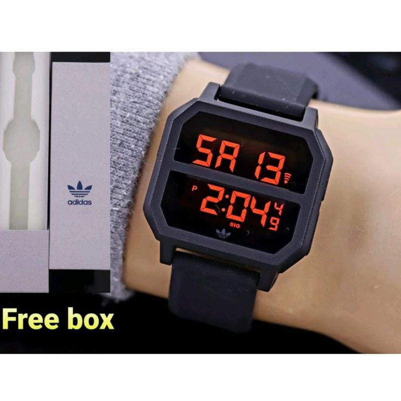 Trending Jam Tangan Digital Jam Terlaris Rubber Fashion Pria Anti Air