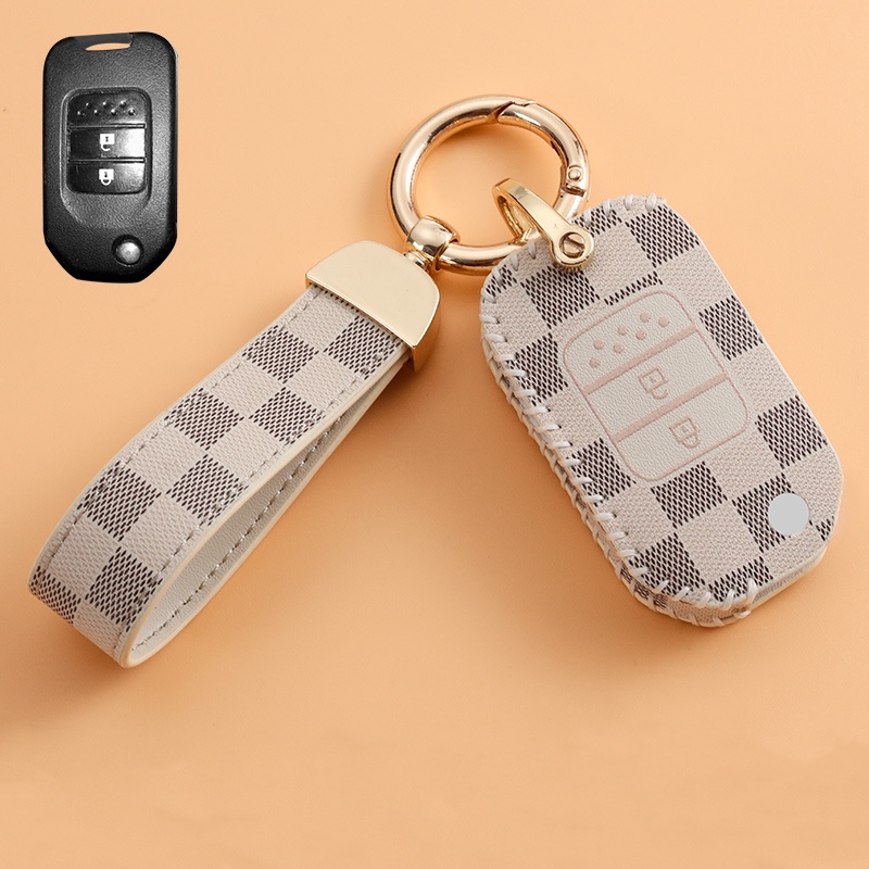 Case Kunci Mobil Keyless Bahan Kulit Untuk Honda CITY JAZZ FIT CIVIC HRV CRV BRV Odyssey