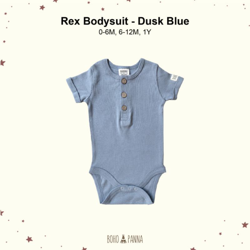 BOHOPANNA - REX BODYSUIT BOHOPANNA - JUMPER ANAK - BODYSUIT BAYI-Dusk Blue