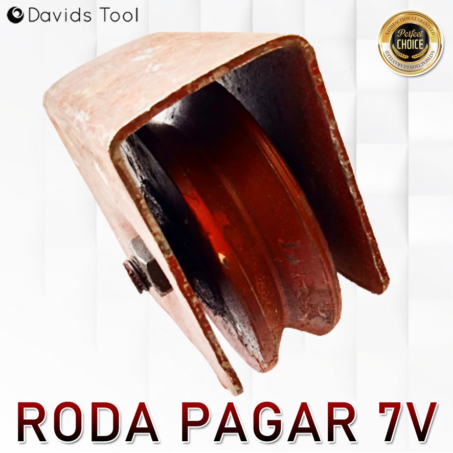 Roda Pagar Besi Gerbang Dorong Medan 7cm V