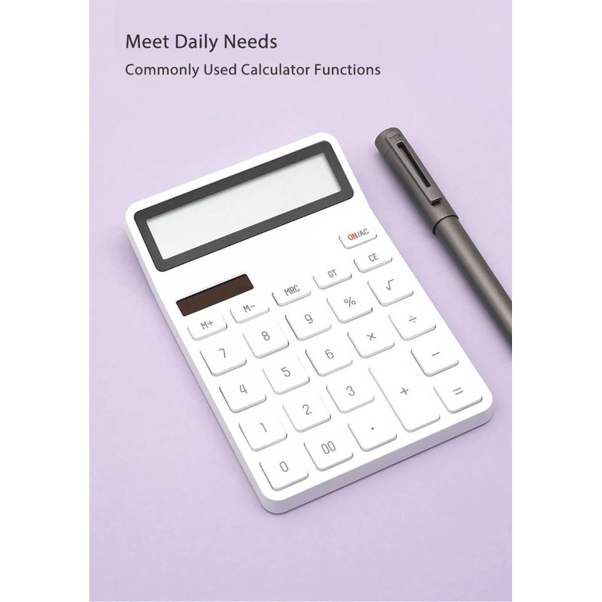 Xiaomi KACO LEMO Kalkulator 12 Digit Premium Aesthetic Digital Mini Desktop Electronic Portable Calculator untuk Sekolah Kantor Kerja