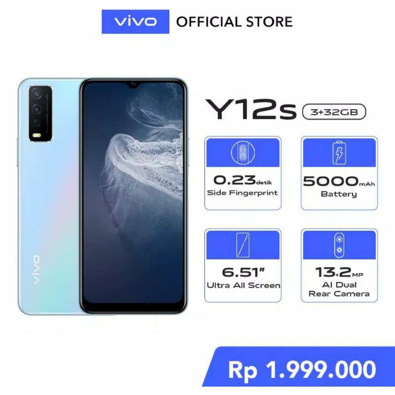 vivo y12s ram 3/32 gb harga pedagang TERMURAH