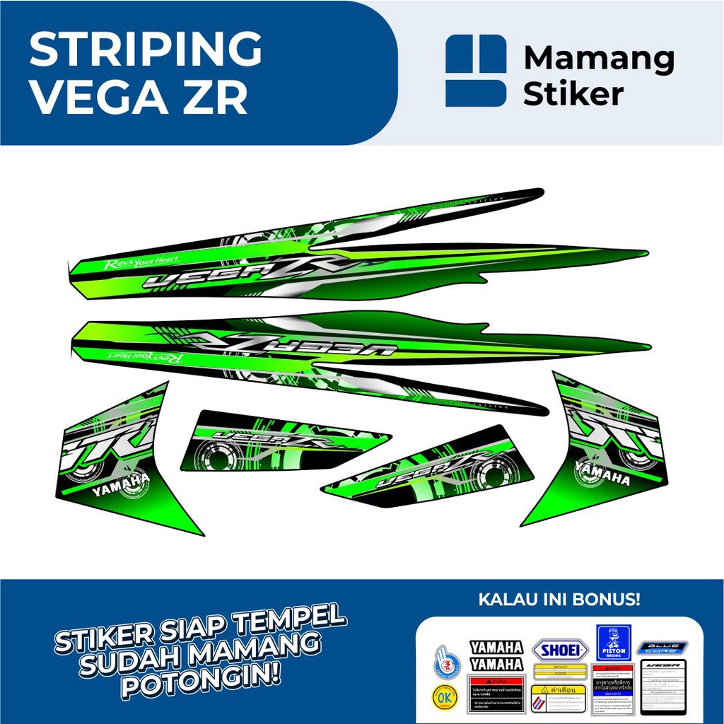 STRIPING VEGA ZR LIST VARIASI 11 FUTURIST/STIKER VEGA ZR SIMPEL LIS ROADRACE RC/STICKER VEGA ZR THAI
