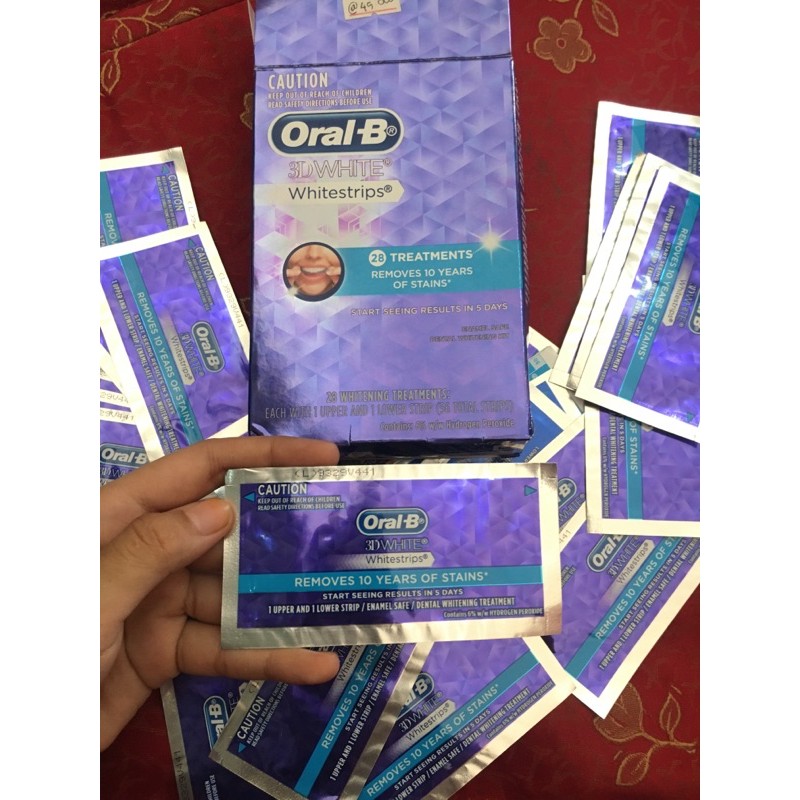 ORAL B WHITESTRIPS // PEMUTIH GIGI