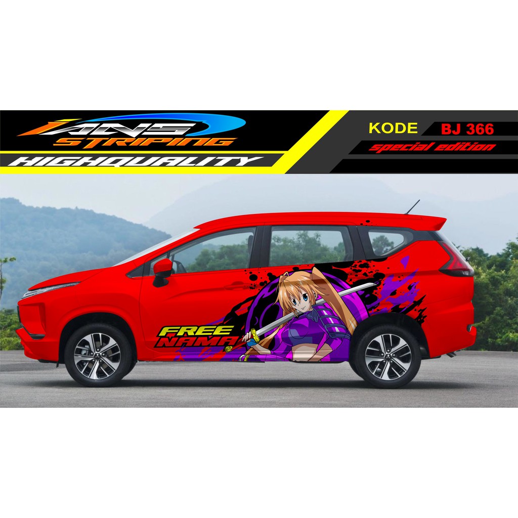 STICKER MOBIL X PANDER / DECAL STICKER MOBIL / VARIASI STIKER SAMPING MOBIL TERIOS, INNOVA, AVANZA