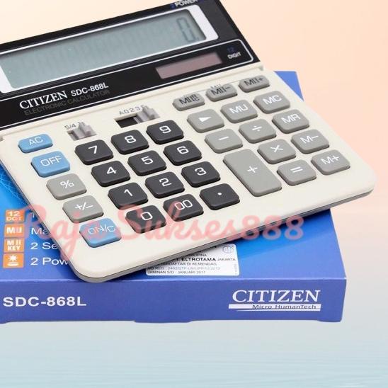 

*Terbaik* Citizen Calculator SDC-868L - Kalkulator Desktop Meja Kantor SDC 868L citizen Penawaran Terbaik