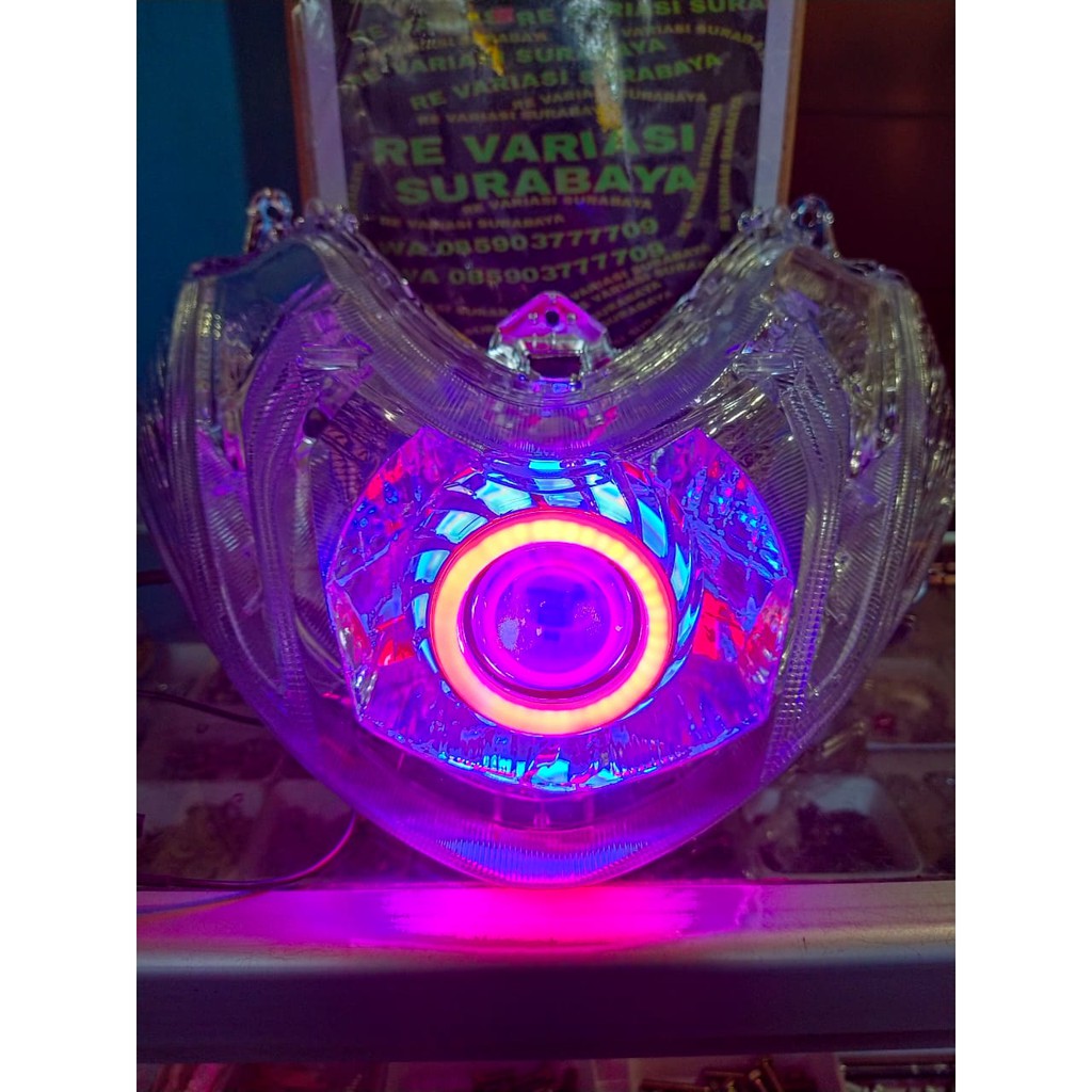 lampu depan mio m3 pakai projie gen1