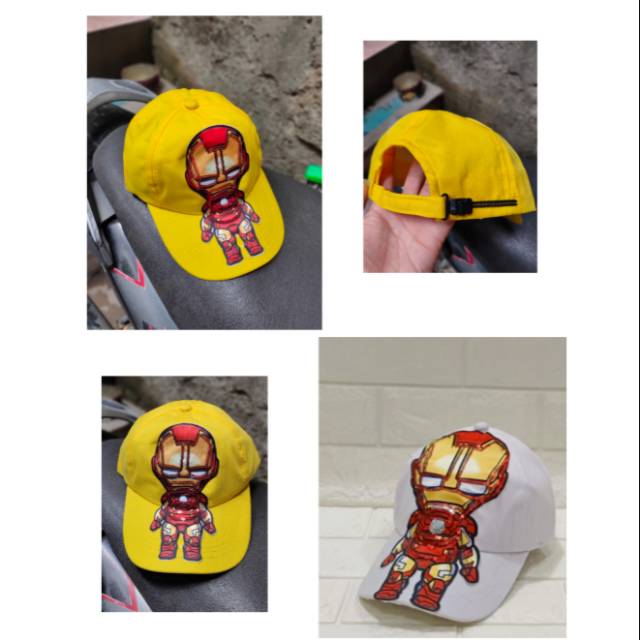 Topi anak led iron man 2-10 tahun