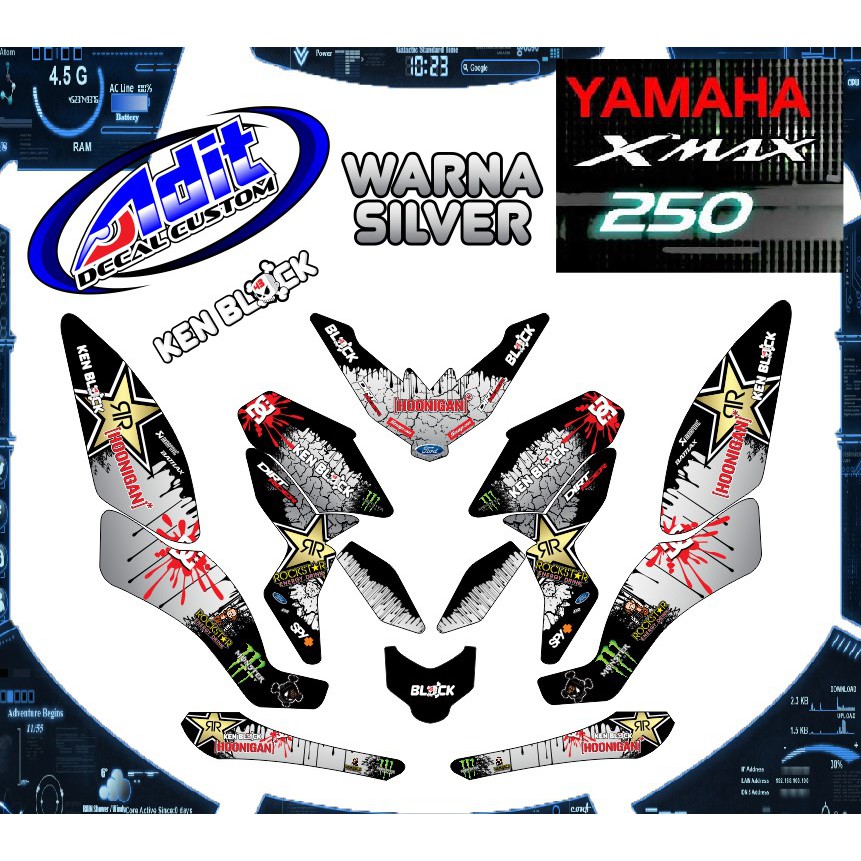 Decal Sticker Xmax 250cc