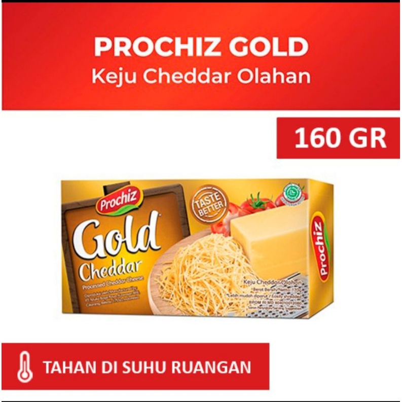 Jual Prochiz Gold Cheddar (160 Gr) | Shopee Indonesia