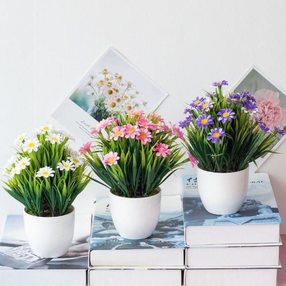 Bestseller ☆ OSM JKT 439 Ornamen Tanaman Pohon Bonsai Artificial Flower Decoration Pot Bunga Terla