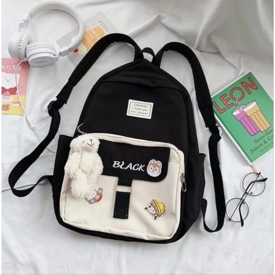 RH BAGS (COD) Tas Ransel Wanita Perempuan Trend Korea Kpop Tas Punggung Anak Remaja Terbaru Kekinian