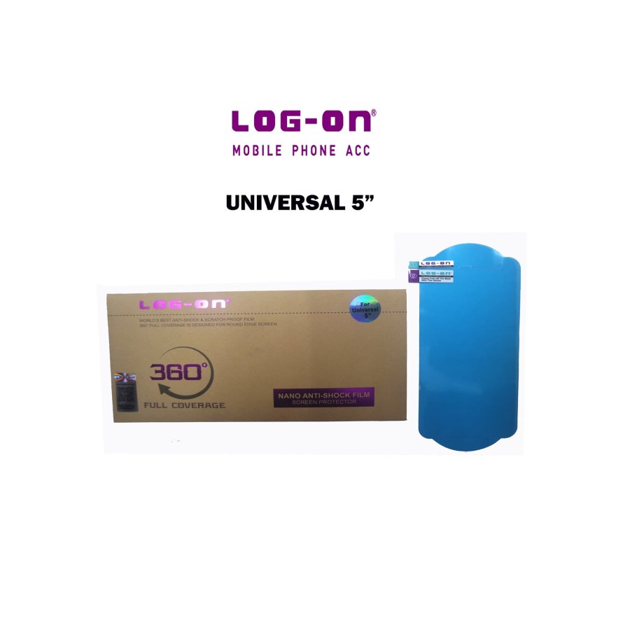 ANTISHOCK SCREEN PROTECTOR UNIVERSAL 5 IN LOG ON - ANTI GORES JELLY