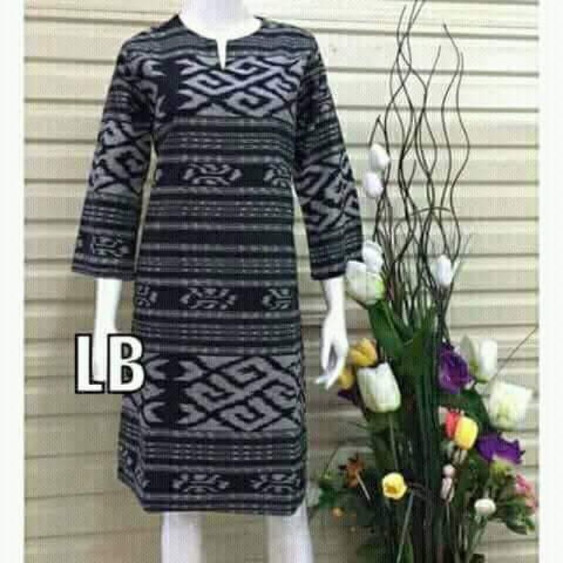 BAJU TENUN JEPARA DRESS TENUN DRESS WANITA