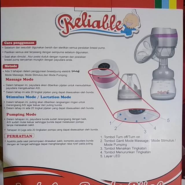 Reliable breastpump avatar pompa asi  electric breast pump alat sedot asi