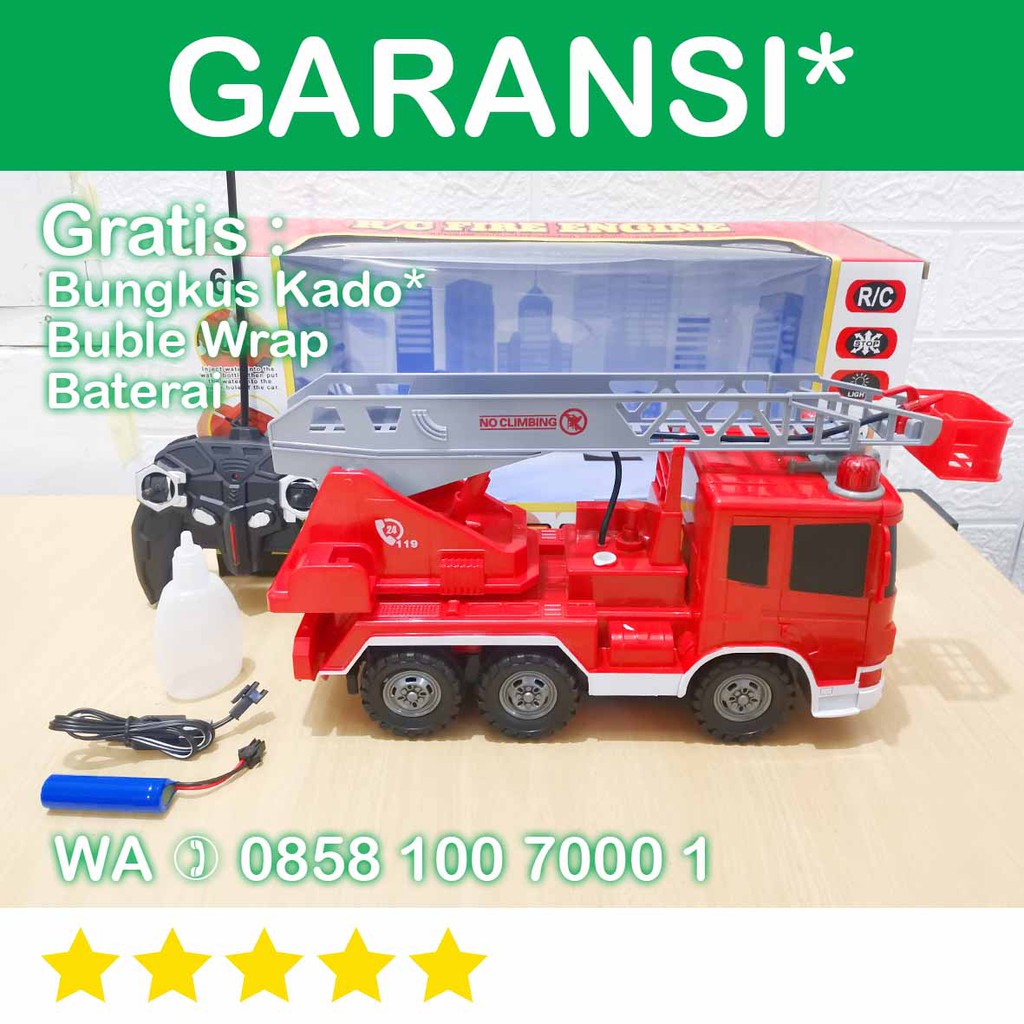 SoToys RC Pemadam Kebaran Besar Fire Truck Engine Mainan Mobilan Crane