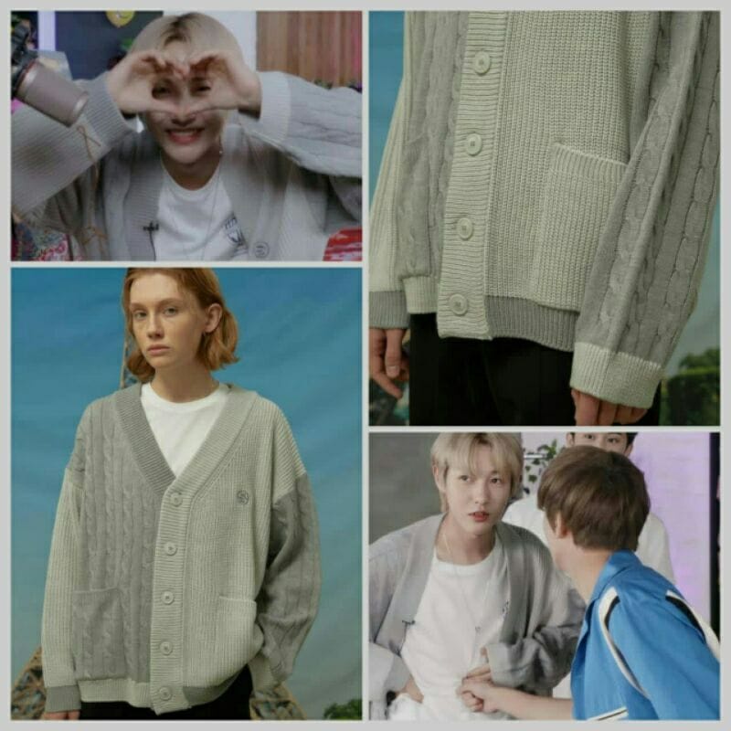 Cardigan Taehyung Renjun/Cardigan Rajut Oversize