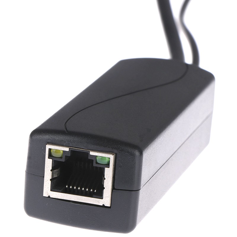 (Ele) Splitter Poe Usb 48v Ke 5v Power Over Ethernet 802.3af Warna Putih Untuk Raspberry