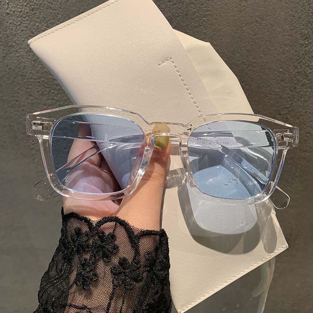 Rebuy Women Sunglasses Klasik Vintage Merah Transparan Kuning Eyewear Korean Sun Glasses