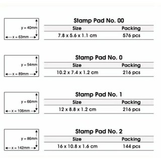 Jual BANTALAN STEMPEL / STAMP PAD JOYKO (TERSEDIA SEMUA UKURAN ...