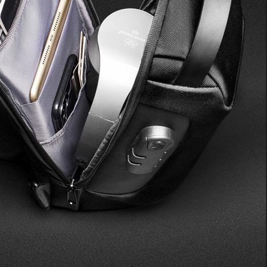 ♛ WEIXIER 9529 Tas Selempang Pria Shoulder Bag USB Port Anti Maling WK-SBY ➭