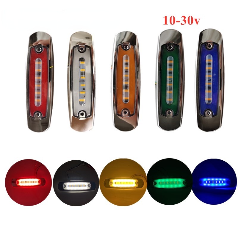 10pcs Lampu 18-led 12V 24V Untuk Penanda Samping Bus / Truk / Trailer