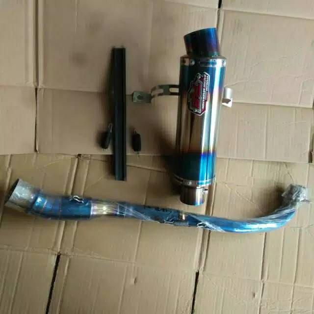 KNALPOT R9 BLUEMOON NETRAL JUPITER Z VEGA R SUPRA X GRAND