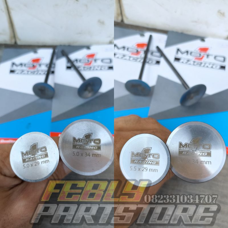 KELEP KLEP MOTO 1 RACING 34/29 KLEP BATANG 5MM KLEP 5.0 X 29MM 5.0 X 34MM 5,5/29 5,5/34 KLEP MOTO 1 