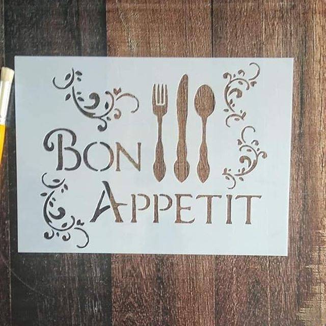 Stencil Bon Appetit 21x29 cm