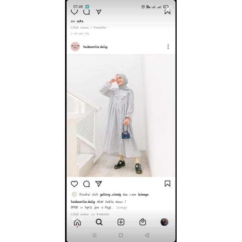 Hayya Gingham Grey Haidee&orlin