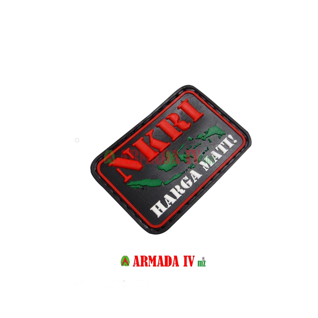 Patch Rubber Velcro NKRI Harga Mati