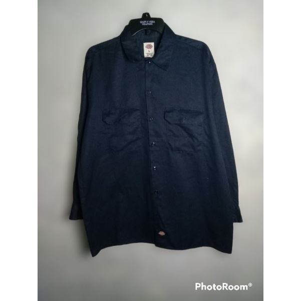 KEMEJA DICKIES NAVY ORIGINAL