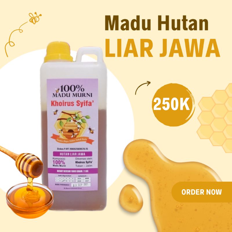 

Madu 1kg Murni Madu Hutan Liar Jawa Madu 1kg MurniGARANSI!!!Madu 1kg MurniHerbal Istana