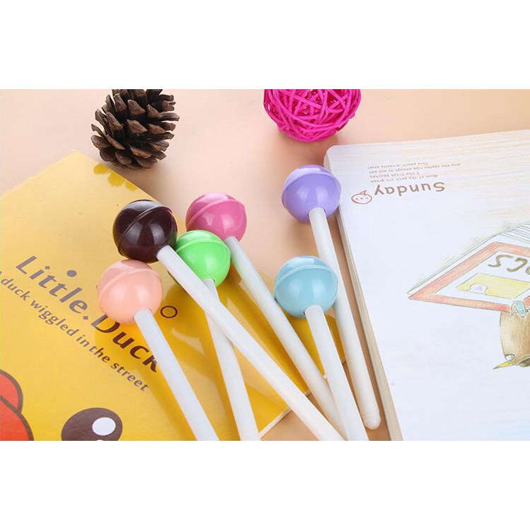 Pena Bolpen Pen Alat Tulis Lucu Unik Pen Model Permen Lollipop 1038