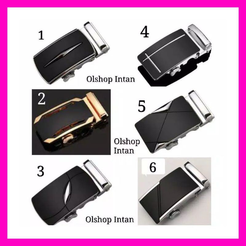 gesper pria Kepala gespersabuk belt L7A4 KOREA ikat pinggang KECE belt pria EXSLUSIVE ikat pinggang 