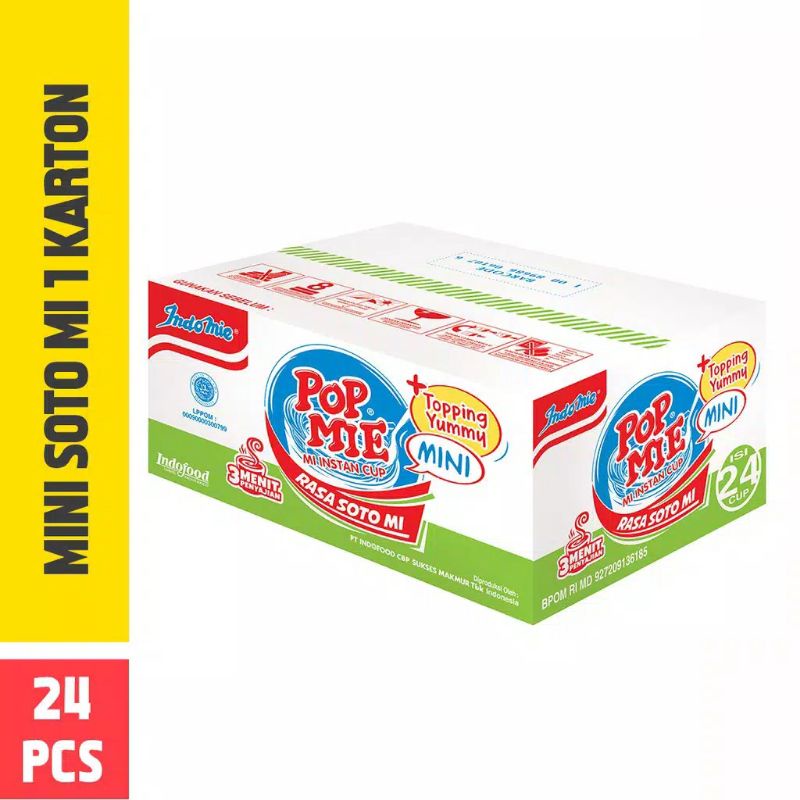 

1 Dus Pop Mie Mini Kuah Rasa Soto isi 24 pcs