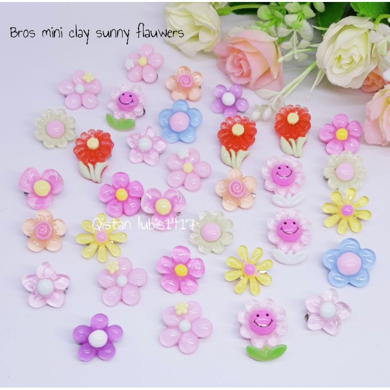 Bros clay mini sunny flowers 12pcs