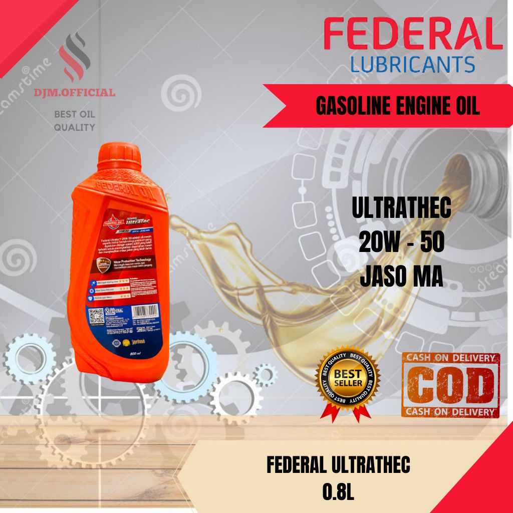 OLI MESIN FEDERAL ULTRATEC 800ML ORIGINAL 4T (FO-SPR-UTEC-800)