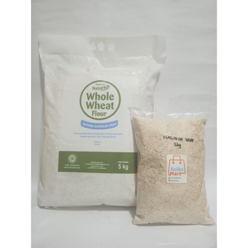 

NATURICH TEPUNG GANDUM UTUH Repack 1Kg