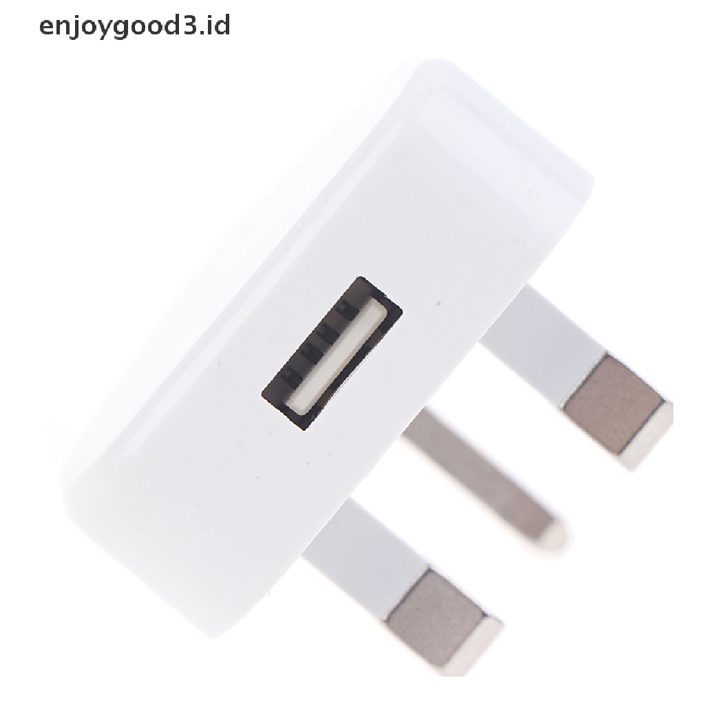 (Rready Stock) Adaptor Charger 1 Port USB 3 Pin UK ORIGINAL